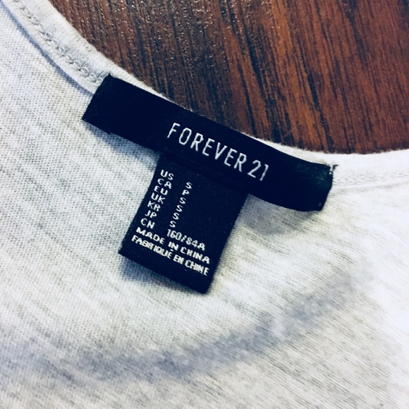 Gray and silver Forever 21 tank top. - Picture 2 of 3